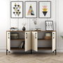 Hanah Home Kiev 160 Nogal y Crema